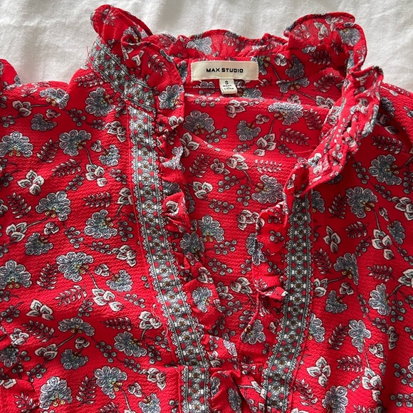 Max studio red maxi dress - Picture 3 of 4